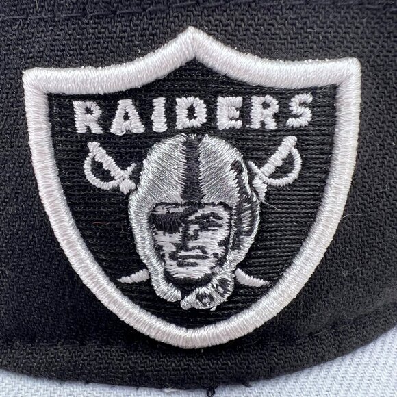 Las Vegas Raiders New Era NFL Adjustable Visor Cap Hat Hook and Loop Closure - Picture 6 of 16